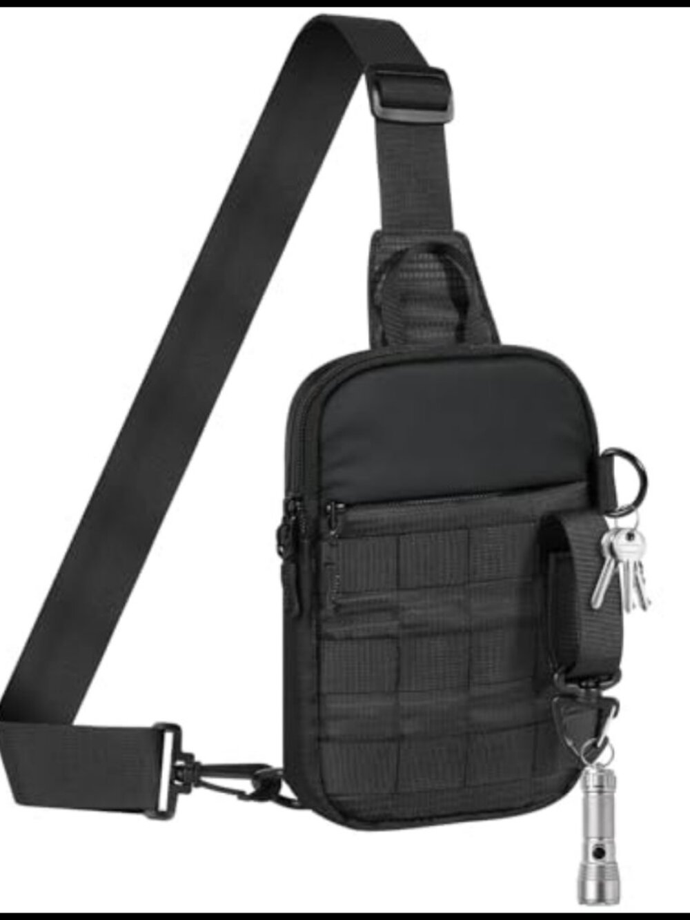 Small Sling Bag Crossbody RFID Blocking Card Slots Tactical Unisex